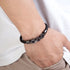 Panzer armband leder chain fahrradkette brushed panzerkette uniqal